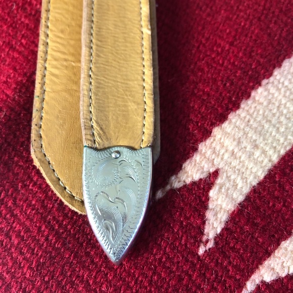 RARE, VTG JUSTIN Eel Skin Belt, gorgeous  Buckle main image 6